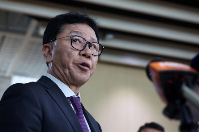 This April 2, 2024, file photo shows Chung Hae-soung, head of the National Teams Committee at the Korea Football Association, during a media briefing at the KFA headquarters in Seoul. (Newsis)