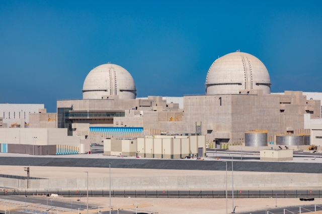 Two nuclear power plant units built by Korea Hydro & Nuclear Power in Barakah, the United Arab Emirates (Korea Electric Power Corp.)