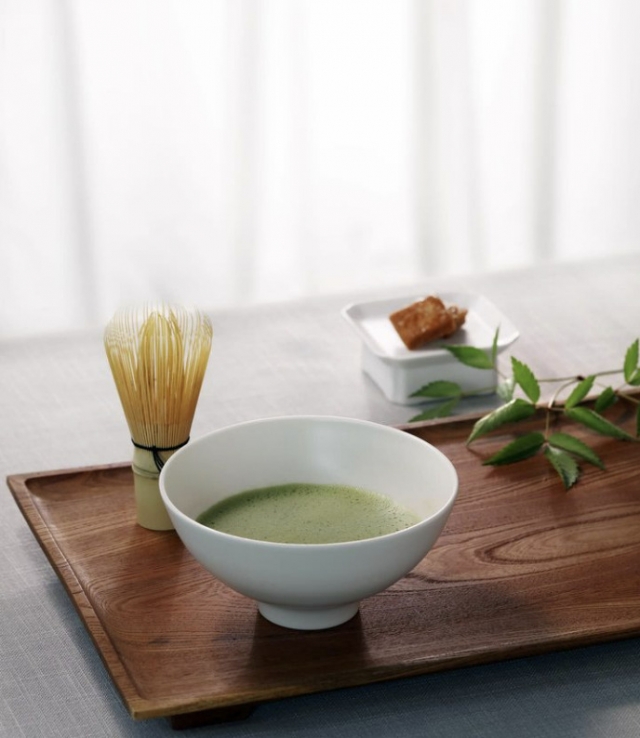 Matcha served with tea confectionery (Chadam by Gallery The Square's Instagram account)