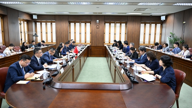 The 10th Vice Foreign Ministerial Strategic Dialogue is held at the building of the Foreign Ministry in Seoul on Wednesday. (South Korea's Foreign Ministry)