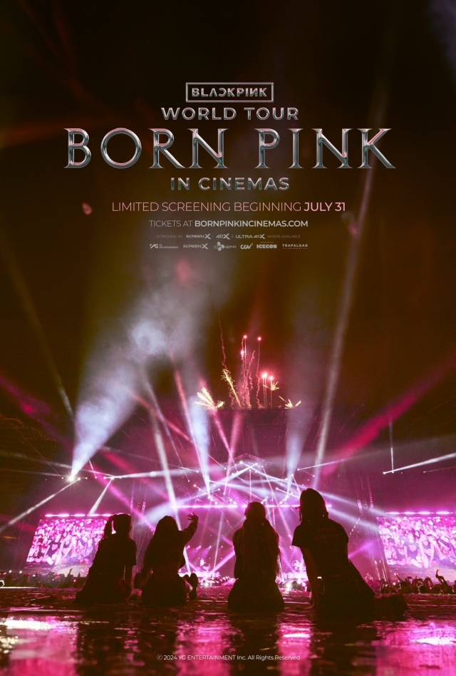 Blackpink's concert film “Blackpink World Tour [Born Pink] in Cinemas” (YG Entertainment)