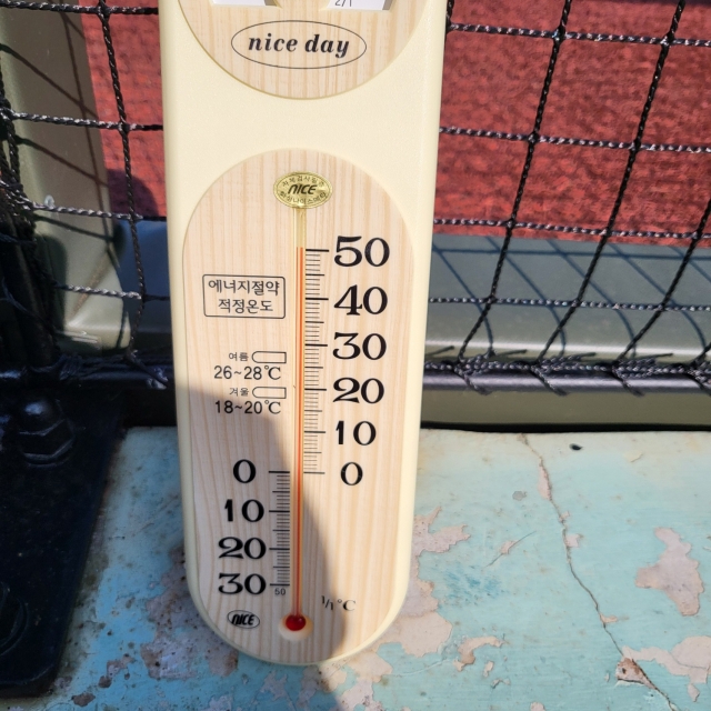 A thermometer in Munsu, Ulsan, reads 50 degrees Celsius.(Yonhap)