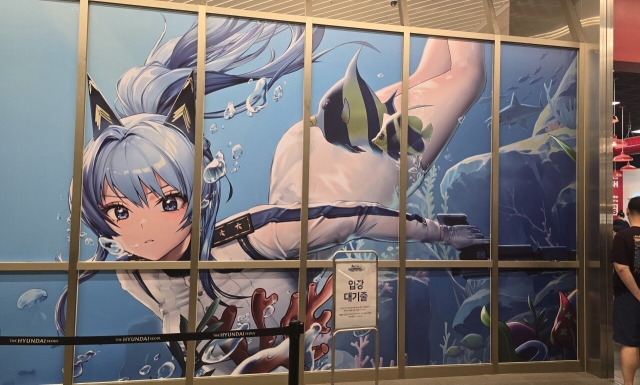 A poster at the Nikke pop-up store. (Newsis)