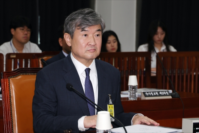 South Korean spy chief Cho Tae-yong appears at a meeting of the National Assembly intelligence committee on July 29. (Yonhap)