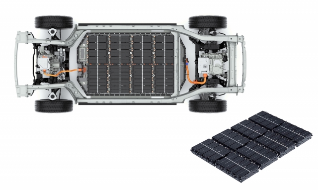 Hyundai Motor Group's EV-dedicated E-GMP platform and battery cells. (Hyundai Motor Group)