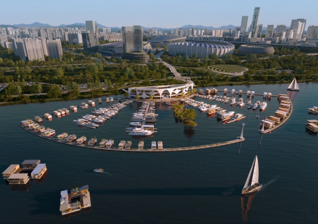 A rendering image of the planned Jamsil Marina. (Seoul Metropolitan Government)