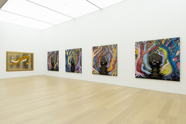 An installation view of 