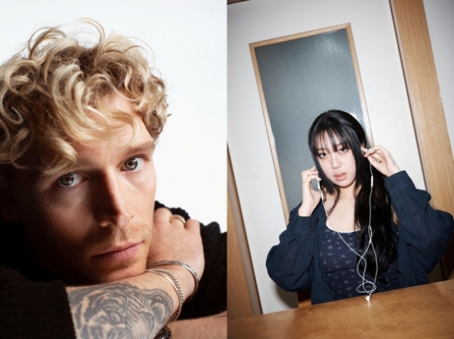 Danish singer-songwriter Christopher (left) and rapper Lee Young-ji (Warner Music Korea/Mainstream)