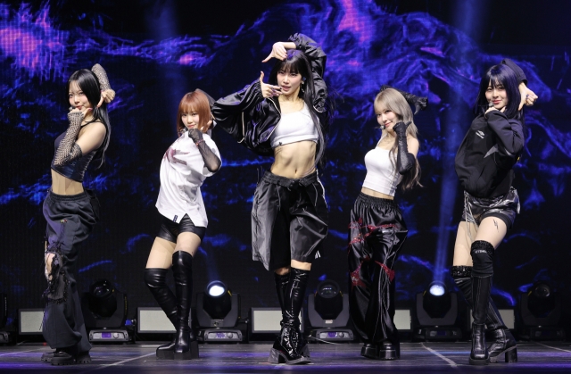 K-pop girl group Le Sserafim performs 