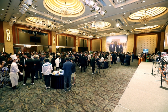 Uzbekistan Embassy in Seoul commemorates 33rd independence Day at Lotte Hotel, Seoul, Friday. (Sanjay Kumar/The Korea Herald).