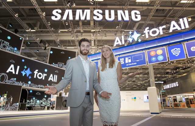 Samsung Electronics' exhibition booth at the IFA trade show in Berlin (Samsung Electronics)