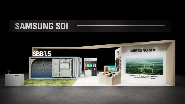 Samsung SDI's exhibition booth at RE+ 2024, which runs from Sep.8 to 11 (Samsung SDI)