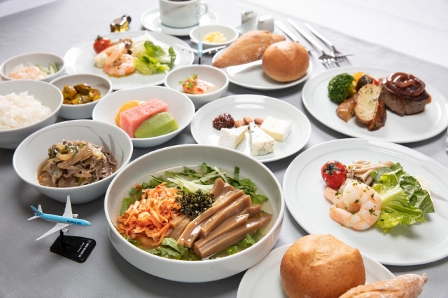 Korean Air's premium in-flight cuisine (Korean Air)