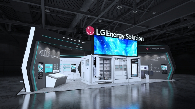 LG Energy Solution's exhibition booth at RE+ 2024, North America’s largest clean energy expo that took place in September (LG Energy Solution)