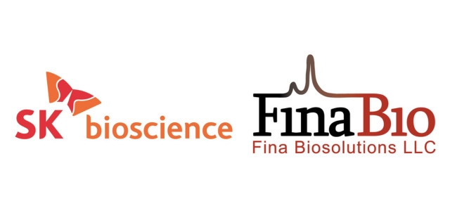 Logos of SK Bioscience and Fina Biosolutions (SK bioscience)