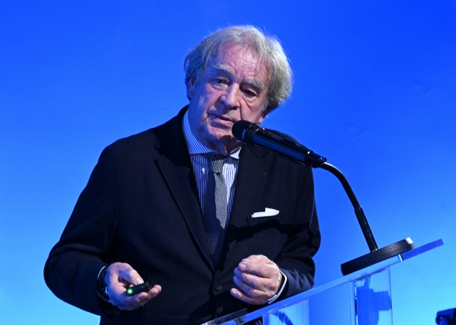 French architect Jean-Michel Wilmotte speaks during a session at the Herald Design Forum 2024 held in Seoul on Tuesday. (Im Se-jun/The Korea Herald)