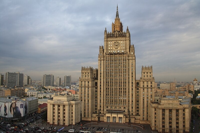 This file photo shows the ministry of foreign affairs of russia main building. (Yonhap)