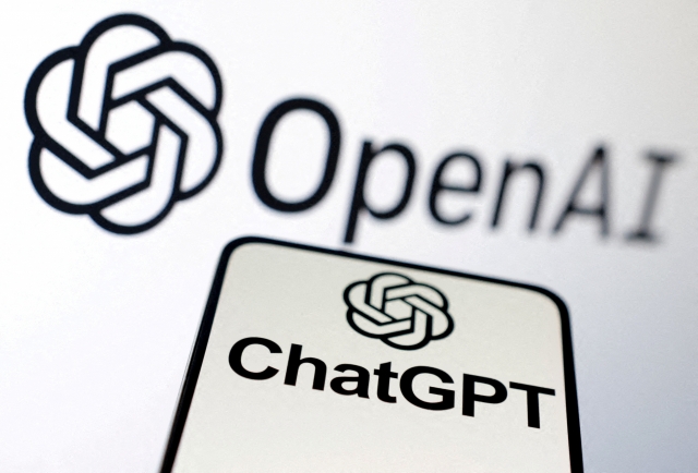 OpenAI and ChatGPT logos are seen in this illustration taken, February 3, 2023. (Reuters-Yonhap)