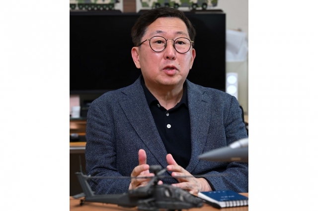 People Power Party Rep. Yu Yong-weon speaks during an interview with The Korea Herald. (The Korea Herald)