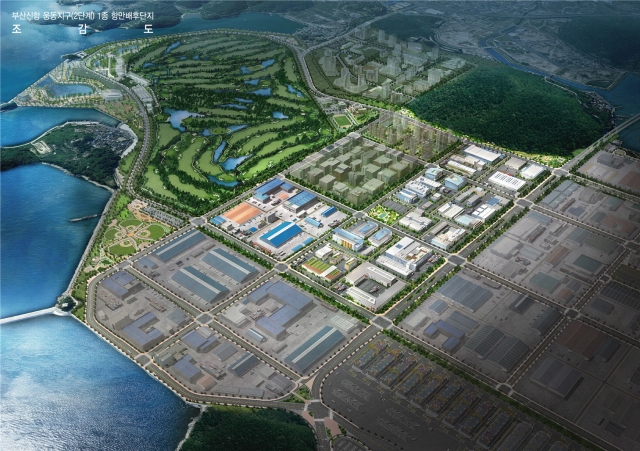 Rendering of Ungdong Distripark Phase 2 at Busan New Port (Busan Port Authority)