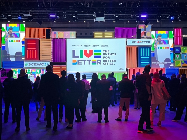 Attendees gather for the opening remarks at the Smart City Expo World Congress 2024, held on Nov. 5-7, at Fira Barcelona’s Gran Via venue in Barcelona. (Lee Jaeeun / The Korea Herald)