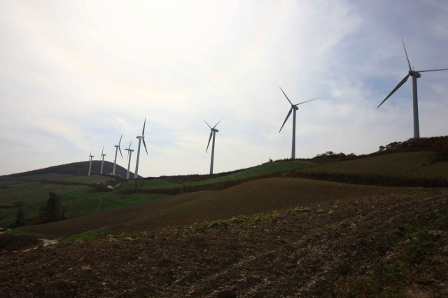 Wind power generators in Taebaek, Gangwon Province (KTO)