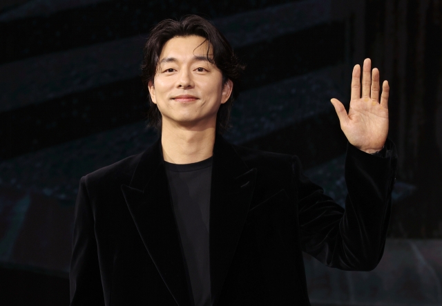 Gong Yoo poses for a photo during a press conference for Netflix series “The Trunk” in Seoul on Tuesday. (Yonhap)