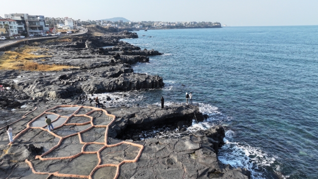 This photo taken on Monday shows the Jeju Island. (Yonhap)