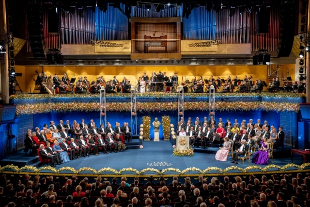 The Nobel Prize award ceremony in Stockholm, Dec. 10, 2023 (Nobel Prize Outreach)