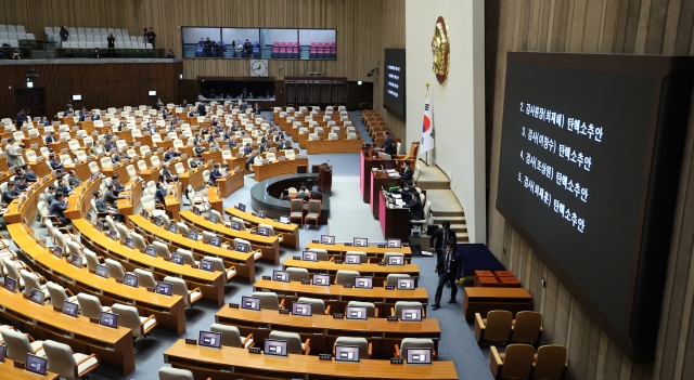 A plenary session is being held at the National Assembly in western Seoul on Thursday. (Yonhap)