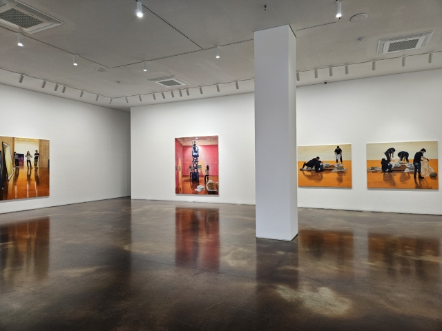 An installation view of 