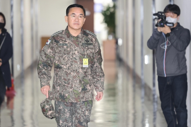 Lt. Gen. Yeo In-hyung, commander of the Counterintelligence Command, attends a meeting of the standing intelligence committee of the National Assembly in Seoul on Dec. 7, 2024. (Pool photo) (Yonhap)