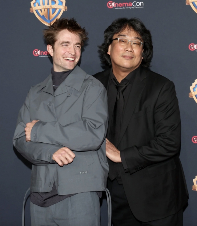 Director Bong Joon-ho (right) and his upcoming live-action movie film 