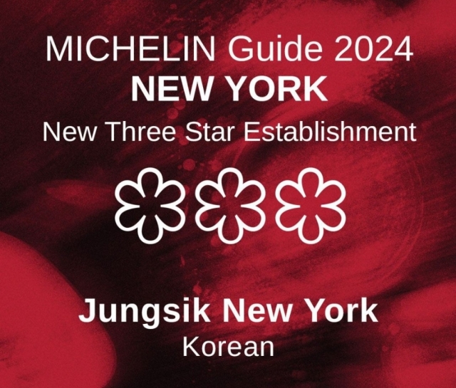 Jungsik, the fine-dining Korean restaurant led by Chef Yim Jung-sik, was awarded three Michelin stars on Tuesday. (Michelin)