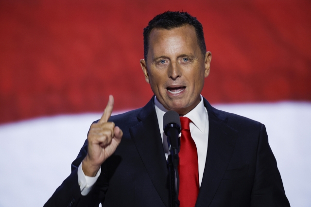 Richard Grenell, former acting director of national intelligence, speaks during the third day of the Republican National Convention at Fiserv Forum in Milwaukee, Wisconsin, on Jul. 17. (Getty Images)