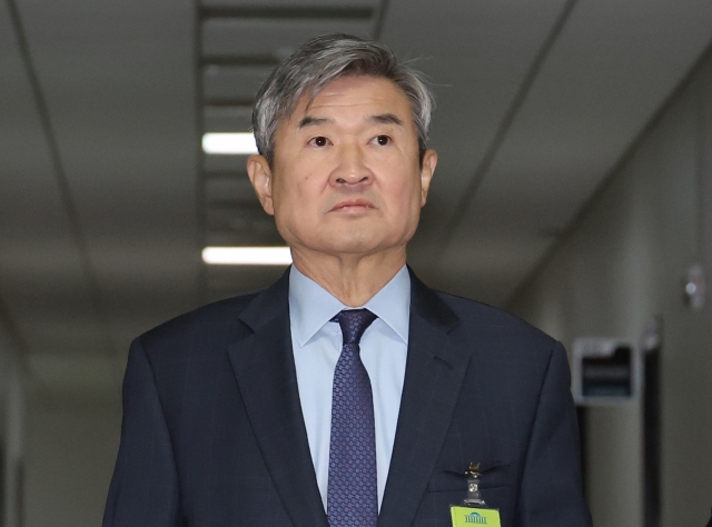 Cho Tae-yong, the director of the National Intelligence Service, appears for a closed-door briefing at the National Assembly on Thursday. (Yonhap)