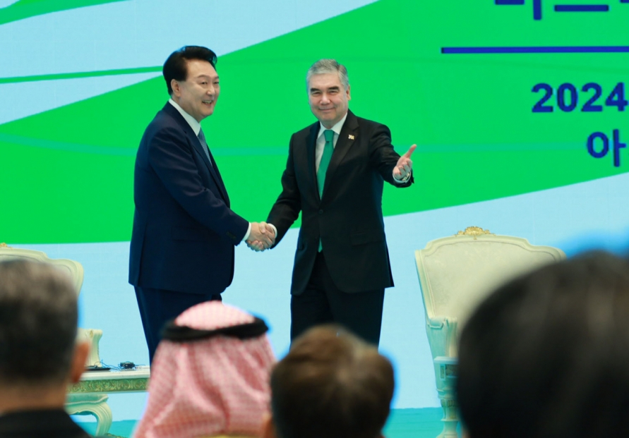 Yoon urges speedier cooperation as S. Korean firms eye $6b deals in Turkmenistan