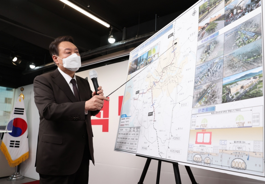 Yoon lays out pledges to ‘rebuild’ Seoul, to relocate railroads underground