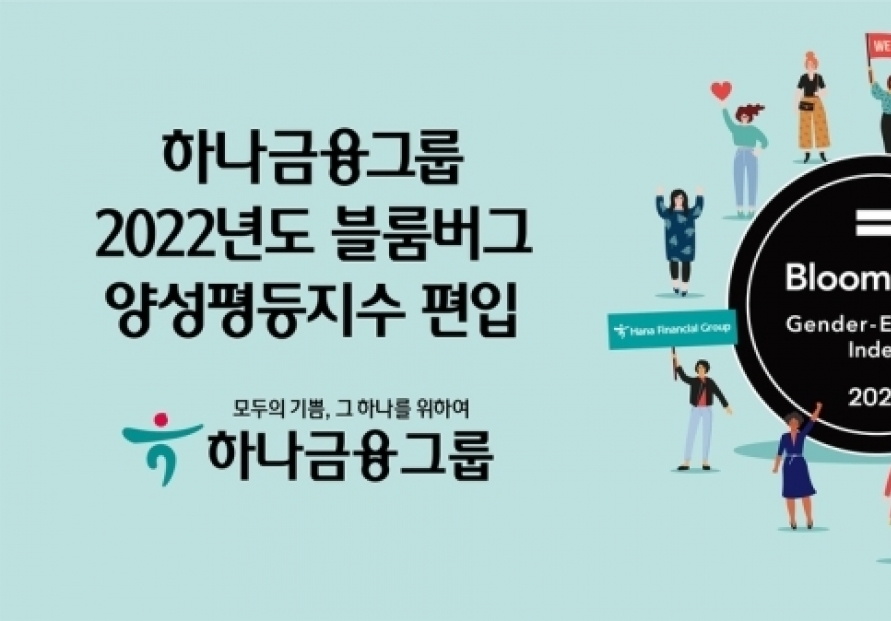 KB, Hana, Shinhan recognized in 2022 Bloomberg Gender-Equality Index