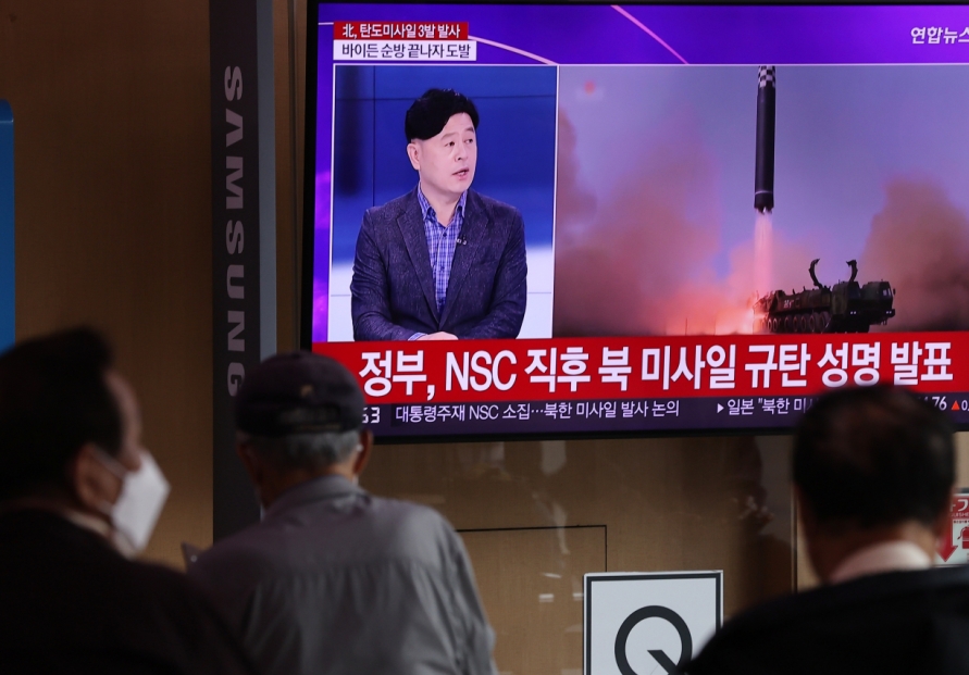 N. Korea fires suspected ICBM, 2 ballistic missiles after Biden’s Asia trip