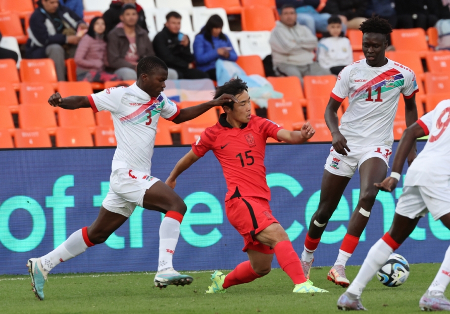 Knockouts-bound S. Korea play Gambia to goalless draw at FIFA U-20 World Cup