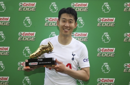 Yoon congratulates Son Heung-min on becoming 1st Asian scoring champion in Premier League history