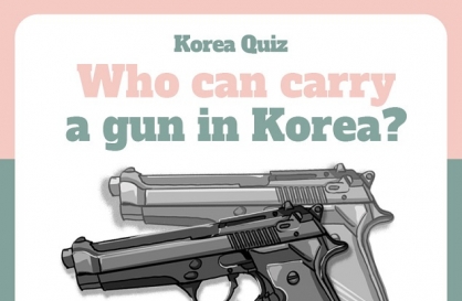 [Korea Quiz] (9) Who can carry a gun in Korea?
