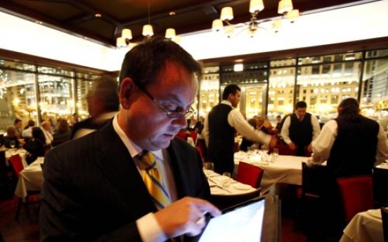 Restaurants uploading menus to iPads