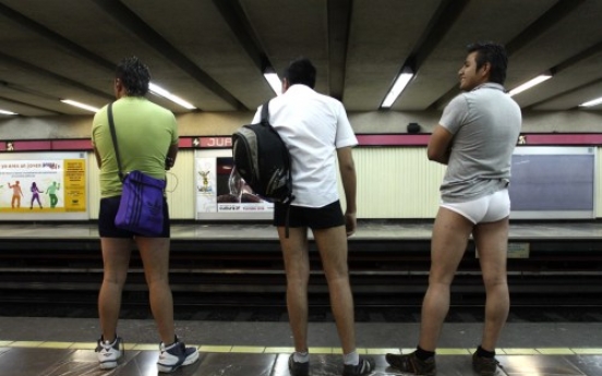 S. African police fine 'no pants' train passengers