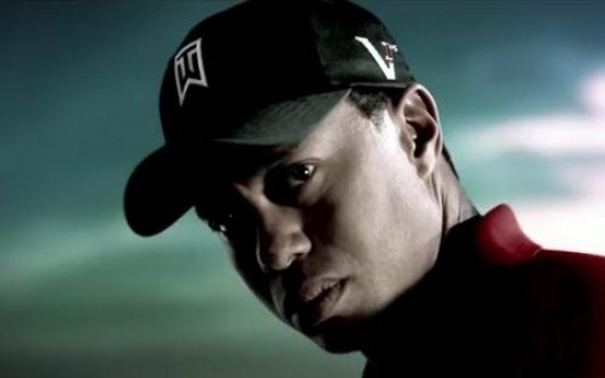 Tiger Woods endorsing Japanese product