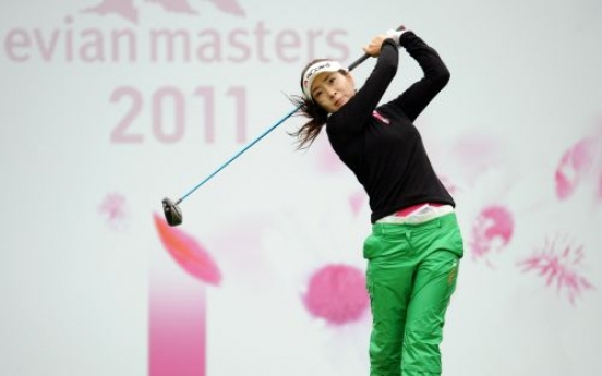 Ahn shares lead at Evian Masters