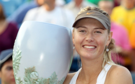 Sharapova wins Cincinnati final