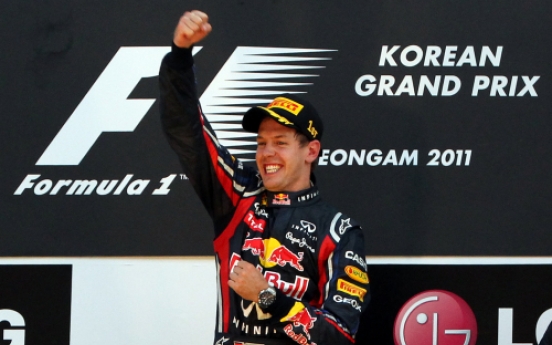 Sebastian Vettel wins Korean GP title