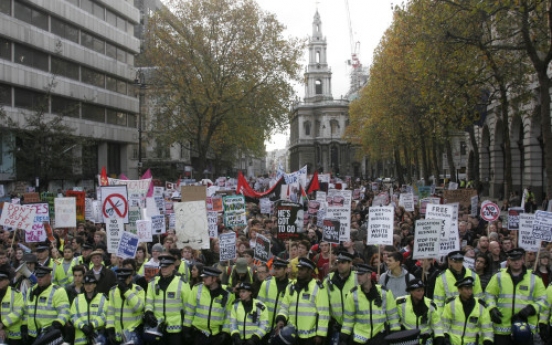 U.K. students protest over tuition